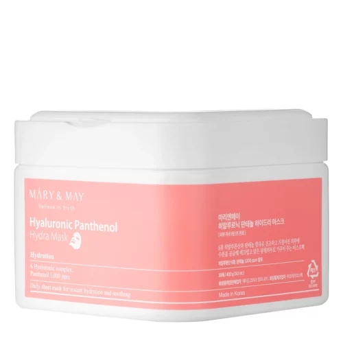 Mary&May Hyaluronic Panthenol Hydra Mask mitrinošas sejas maskas