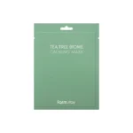 FarmStay Tea Tree Biome Calming Mask nomierinoša sejas maska ar tējas koka eļļu
