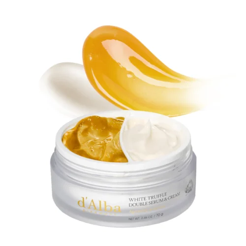 d'Alba White Truffle Double Serum & Cream pretnovecošanās krēms un serums