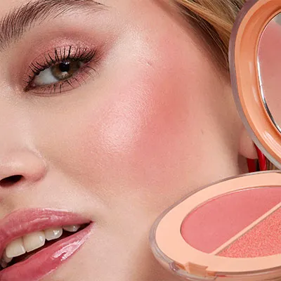 Alternative view of KIKO Gloss Supreme Layering Matt&Glow Duo Blush vaigu sārtuma duo