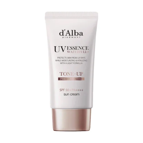 d'Alba Waterfull Tone-Up Sun Cream saules aizsargkrēms ar toni