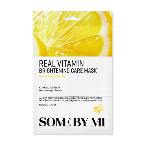 SOME BY MI Real Vitamin Brightening Care Mask izgaismojoša sejas maska