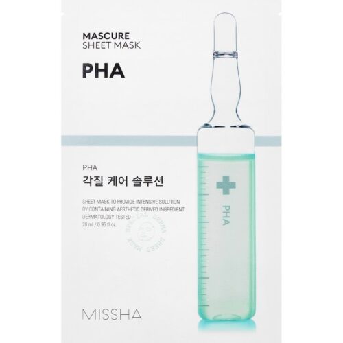 MISSHA Mascure Peeling PHA Sheet Mask pīlinga sejas maska