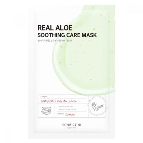 SOME BY MI Real Aloe Soothing Care Mask nomierinoša sejas maska