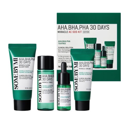 SOME BY MI AHA-BHA Miracle AC SOS Kit miniatūru komplekts problemātiskai ādai