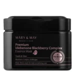 Mary&May Premium Idebenon Blackberry Complex Essence Mask antioksidantu sejas masku komplekts