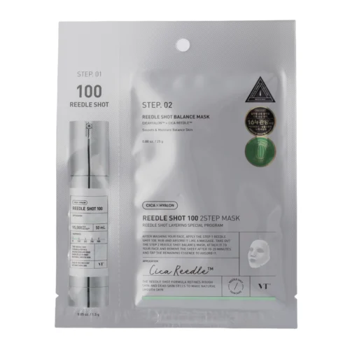 VT Cosmetics Reedle Shot 100 2Step Mask sejas maska un serums