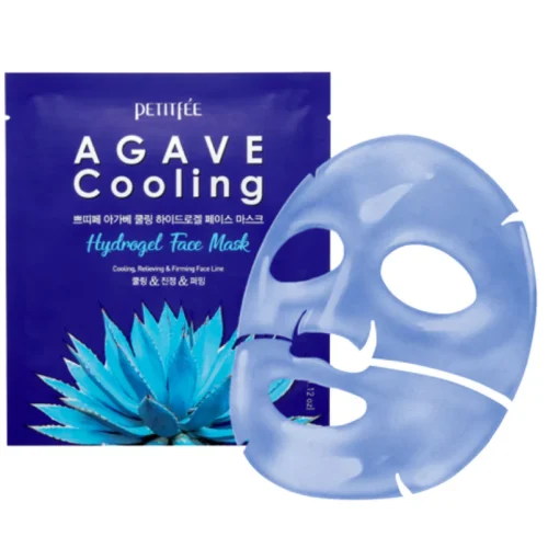 PETITFEE Agave Cooling Hydrogel Face Mask atvēsinoša sejas maska