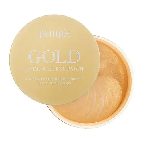 PETITFEE Gold Hydrogel Eye Patch mitrinoši acu patči ar zelta daļiņām