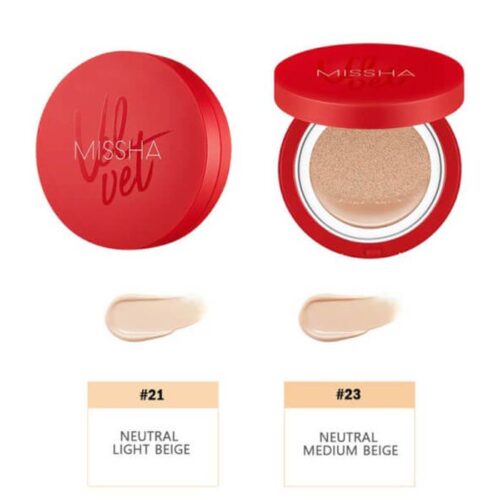 Alternative view of MISSHA Velvet Finish Cushion SPF50+/PA+++ tonālais krēms - kušons