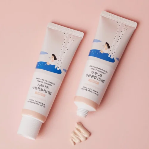 Alternative view of Round Lab Birch Moisture Tone-Up Sunscreen SPF50 mitrinošs saules aizsargkrēms ar toni