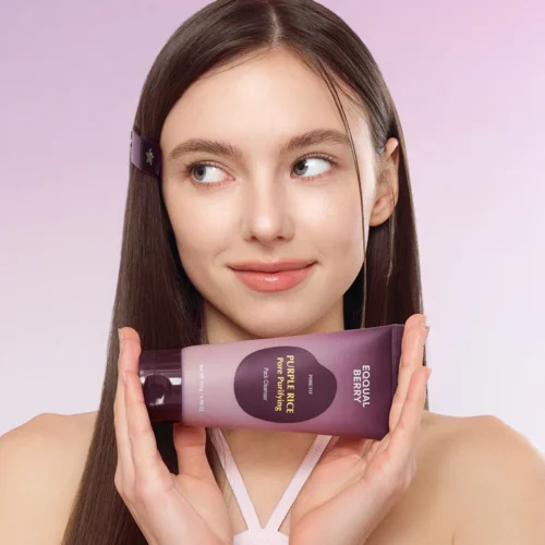 Alternative view of EQQUALBERRY Purple Rice Pore Purifying Pack Cleanser poru attīrošs līdzeklis sejas mazgāšanai