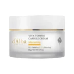 d'Alba Vita Toning Capsule Cream barojošs sejas krēms ar trifeļu eļļas kapsulām