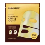 EQQUALBERRY Collagen Glow Up Hydrogel Mask kolagēna maska sejas mirdzumam