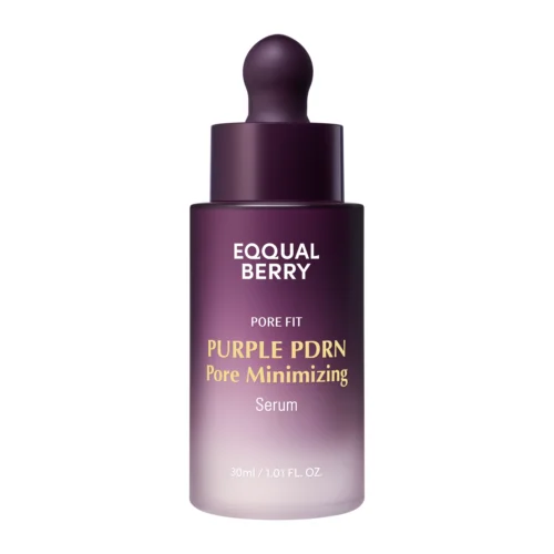 EQQUALBERRY Purple PDRN Pore Minimizing Serum poru sašaurinošs liftinga serums