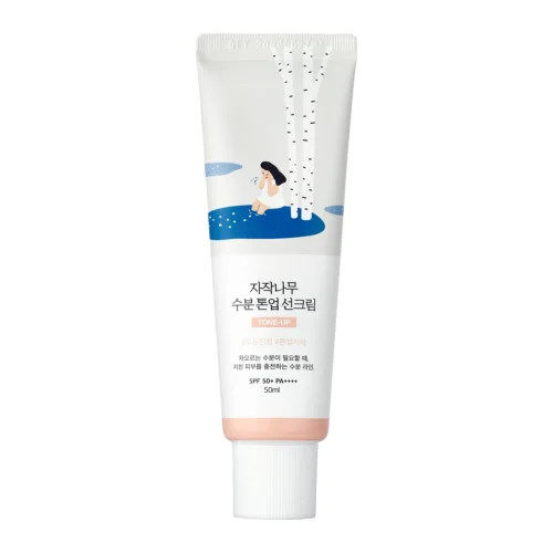 Round Lab Birch Moisture Tone-Up Sunscreen SPF50 mitrinošs saules aizsargkrēms ar toni
