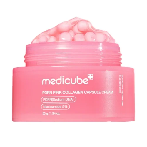 Medicube PDRN Pink Collagen Capsule Cream kolagēna sejas krēms ar kapsulām