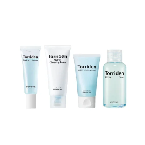Torriden Dive-In Trial Kit miniatūru komplekts sejas kopšanai