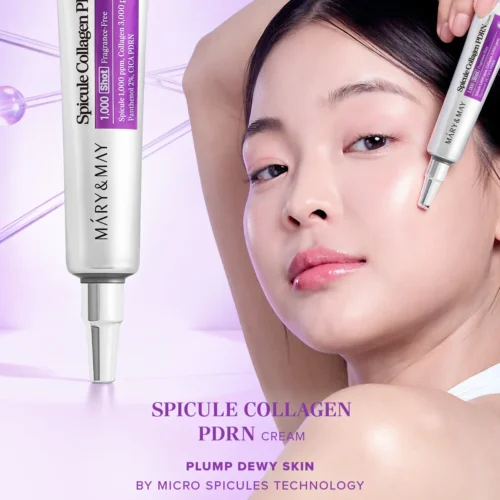 Alternative view of Mary & May Spicule Collagen PDRN Cream intensīvs pretgrumbu krēms