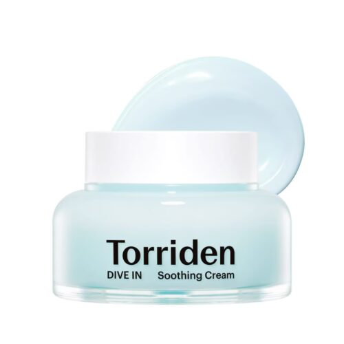 Torriden Dive-in Low Molecular Hyaluronic Acid Soothing Cream nomierinošs un mitrinošs sejas krēms