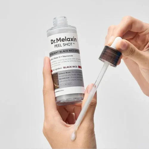 Alternative view of Dr.Melaxin Peel Shot Exfoliant Black Rice Ampoule attīrošs pīlings vienmērīgam ādam tonim