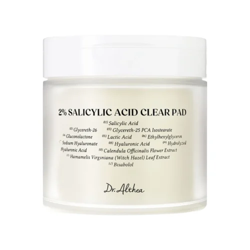 Dr. Althea 2% Salicylic Acid Clear Pad attīrošas plāksnītes ar salicilskābi