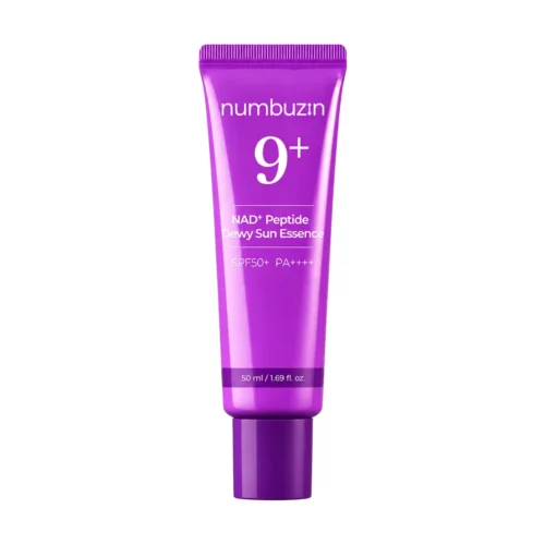 Numbuzin No.9 NAD+ Peptides Dewy Sun Essence SPF50 saules aizsargkrēms ar peptīdiem