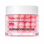 Sungboon Editor PDRN Pink Vitamin Glow Boosting Capsule Cream kapsulu krēms ādas mirdzumam