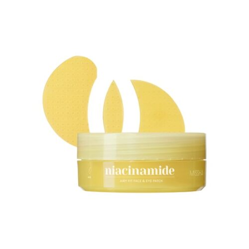 MISSHA Airy Fit Niacinamide Brightening Face&Eye Patch izgaismojoši acu patči
